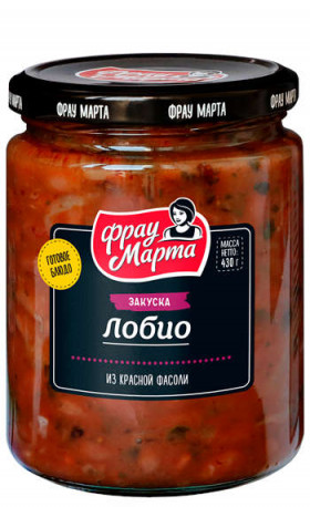 Закуска Лобио Фрау Марта из красной фасоли 430г х 12шт