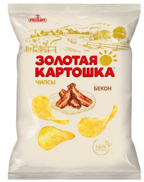 Чипсы Золотая картошка со вкусом бекона 85 г