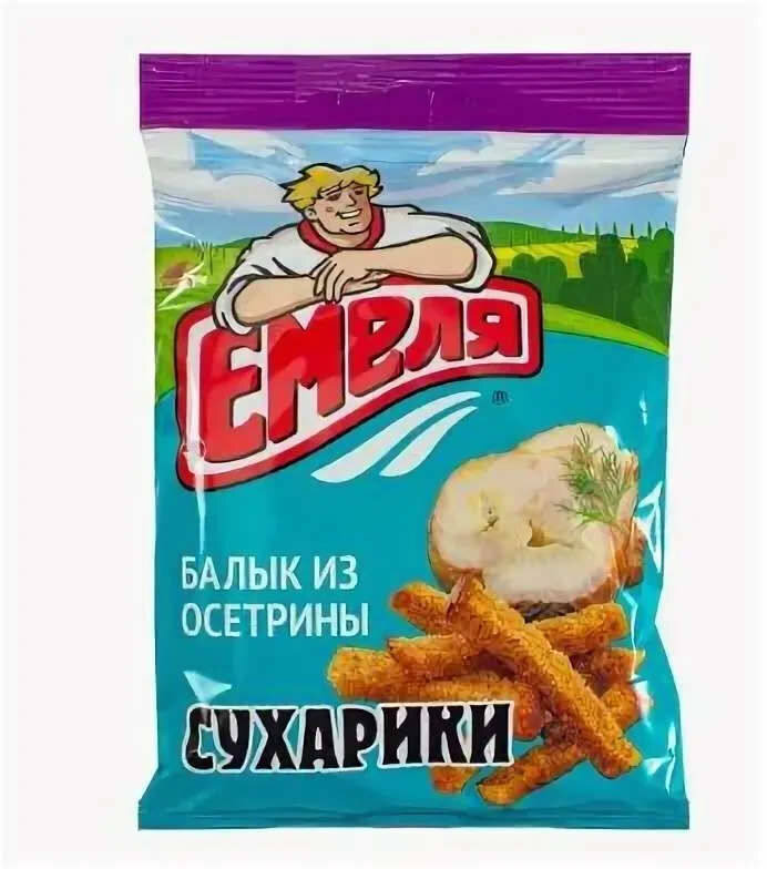 Сухарики Емеля со вкусом балыка из осетрины 40 г