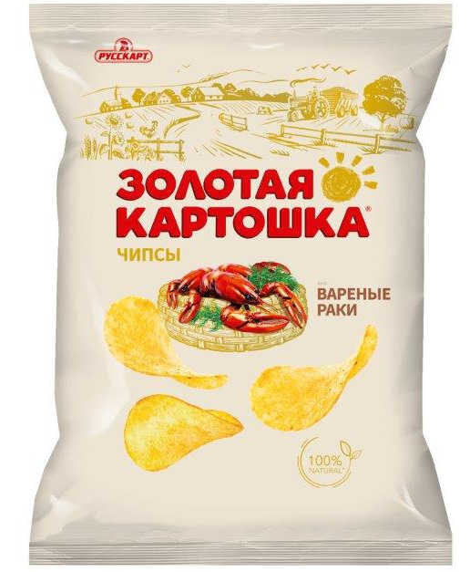 Чипсы Золотая картошка со вкусом вареных раков 85 г