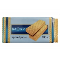 Вафли с начинкой со вкусом крем-брюле 180гр.