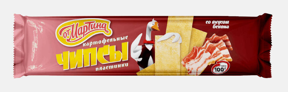 Чипсы От Мартина Бекон 100 г