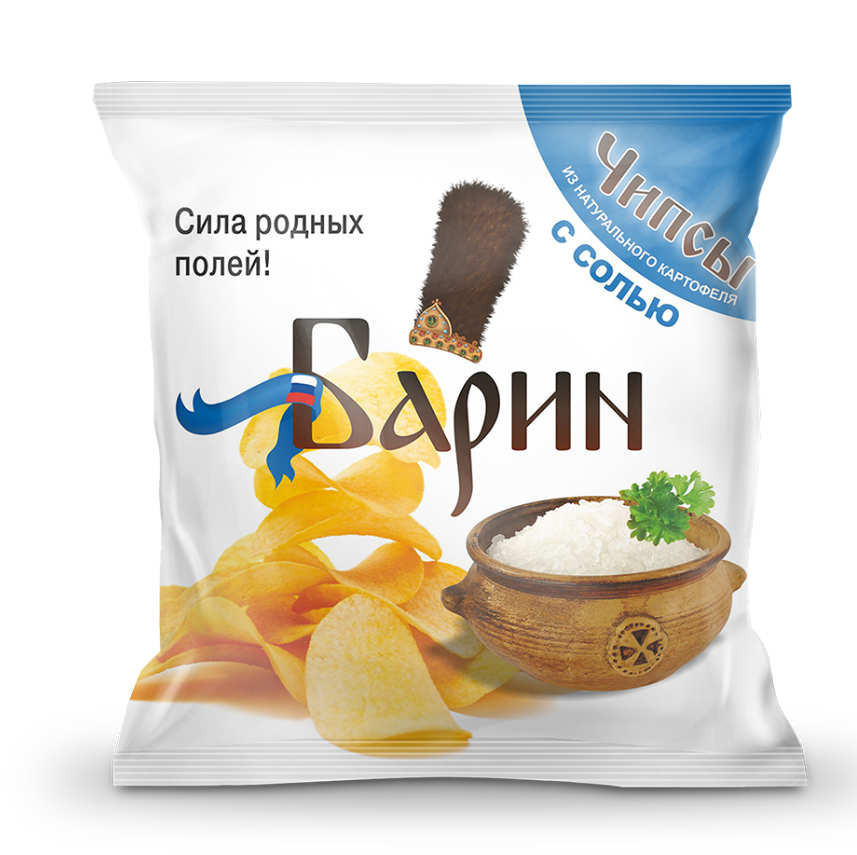 Чипсы Барин картофельные С солью 70 гр 