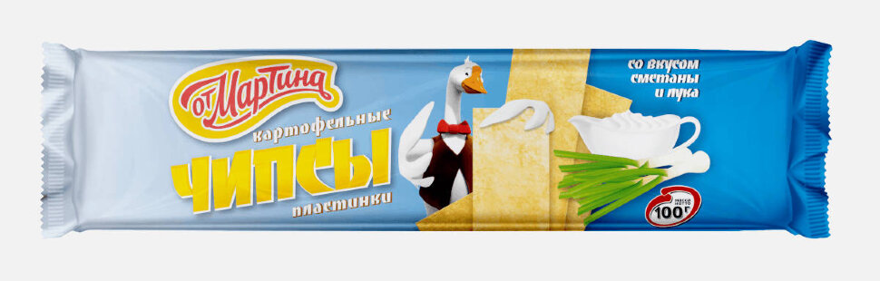 Чипсы От Мартина Сметана и лук 100 г