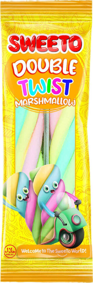 Маршмеллоу SWEETO  Двойная косичка 23 г