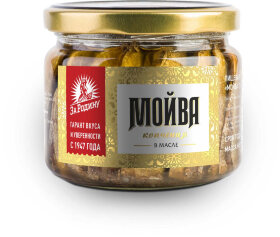 Мойва тушка копченая в масле 270 г