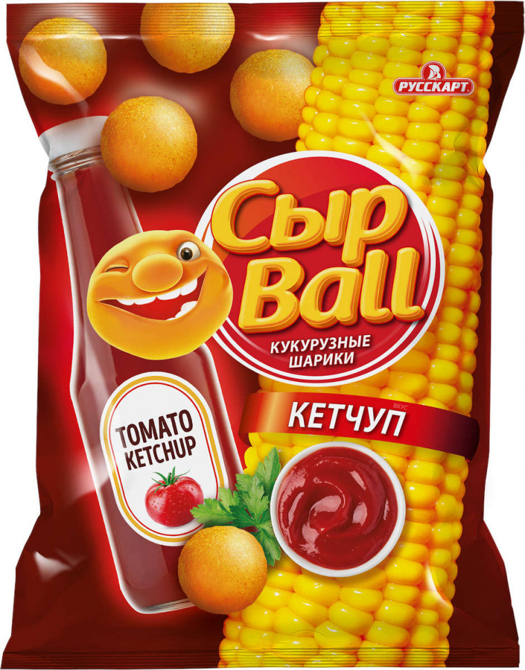СырBall кукурузные шарики со вкусом кетчупа 140г х 15шт