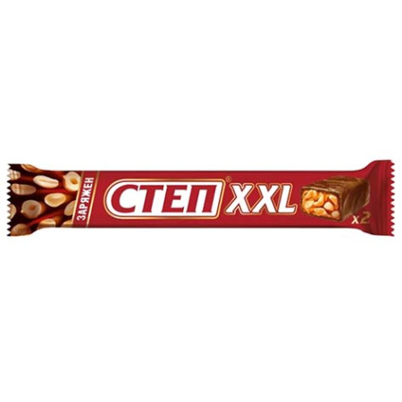 Конфеты Степ XXL с арахисом и карамелью 70гр х 20шт