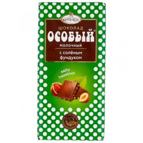 Шоколад Особый молочный с соленым фундуком  90 гр.