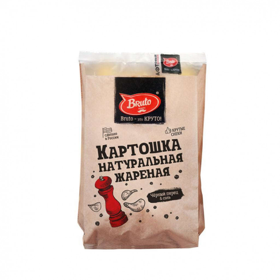 БРУТО КРАФТ Картошка жареная с перцем и солью 70 гр 
