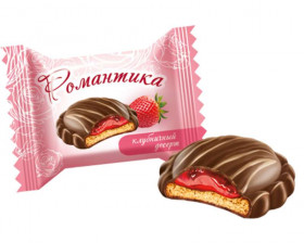 Печенье  Романтика клубничный десерт  1 кг  