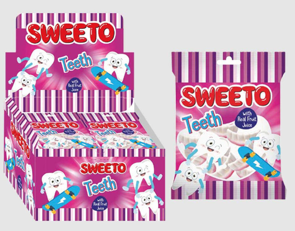 Мармелад жевательный SWEETO Зубки 18 г