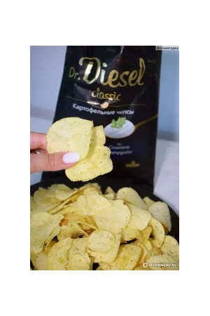 Чипсы Dr. Diesel со вкусом сметана и укроп 120 г