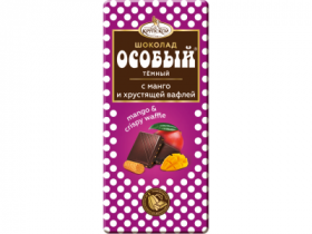 Шоколад Особый темный с манго и вафлей 90 гр.