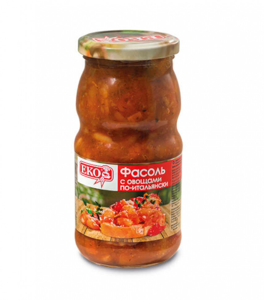Фасоль ЕКО с овощами по итальянски 510г 