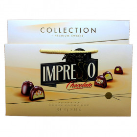 Конфеты шоколадные Спартак Impresso Premium ассорти бежевый 424гр