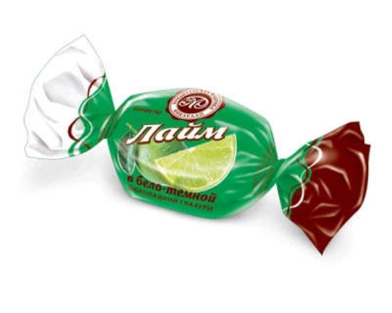 Конфеты Микаелло Лайм в бело-темным шоколаде 3кг
