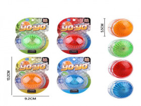 Игрушка Йо-Йо цветное светящееся 6 см (49294) х 4шт