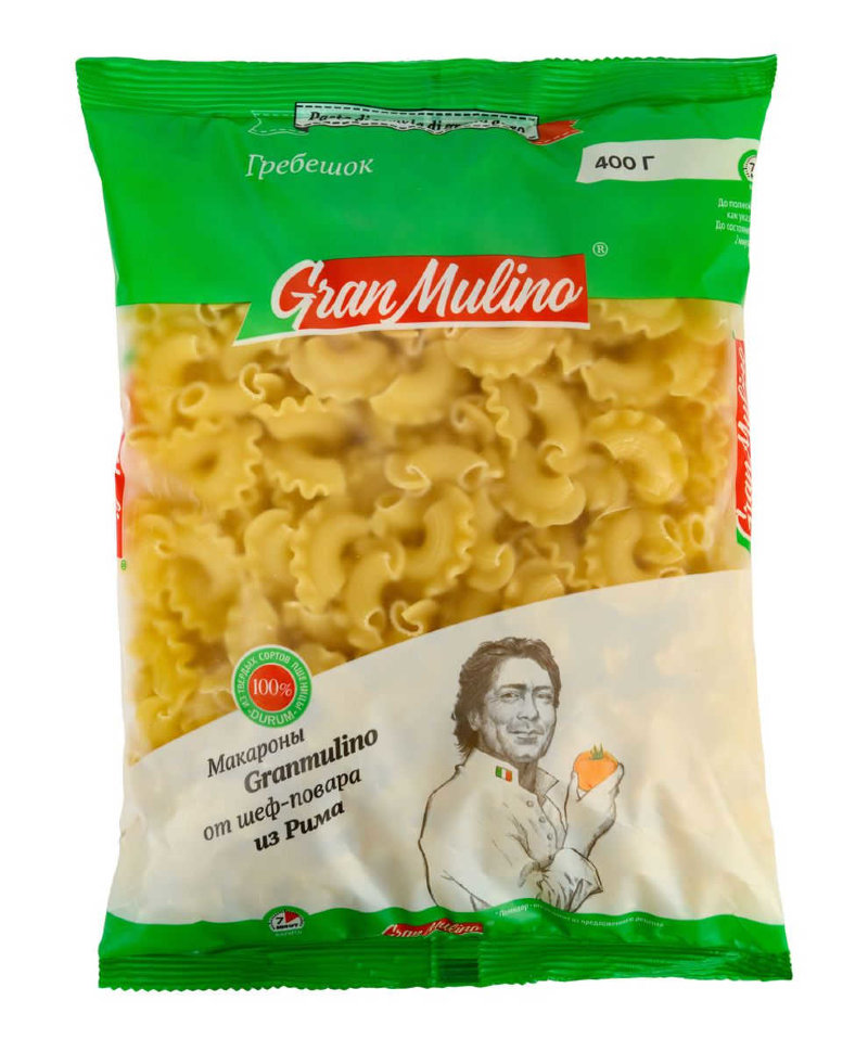 Макароны Granmulino Гребешок 400 г