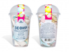 Зефир Зефирный калейдоскоп со вкусом бубльгум 180гр х 12шт