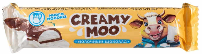 Шоколад молочный CREAMY MOO с молочной начинкой 45 г