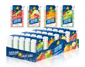 Фруктовое освежающее драже "Fresh and Fruit Star" 4 вкуса 12гр.