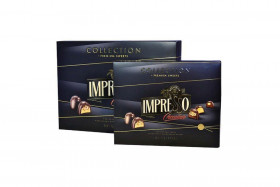 Конфеты шоколадные Спартак Impresso Premium ассорти черный 848гр