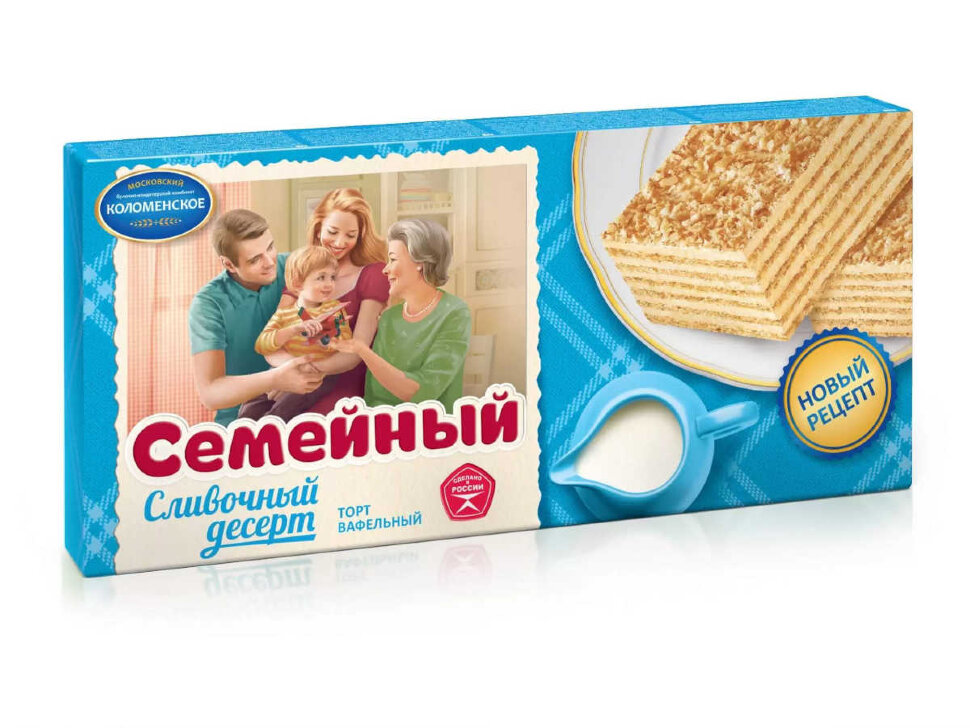 Торт Семейный Сливочный десерт 230 г