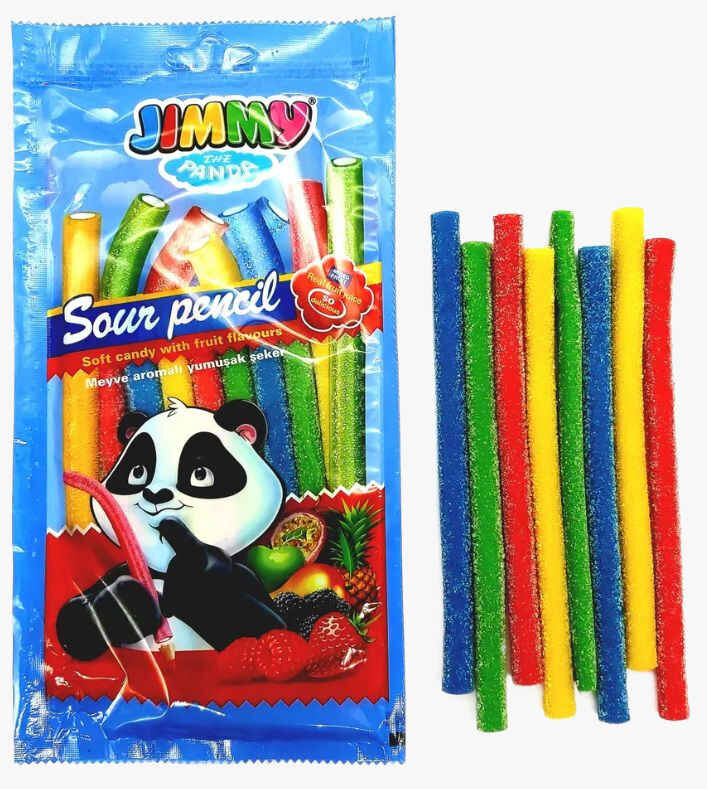Жевательный мармелад Кислые карандаши Jimmy Sour Pencil ассорти 75 г