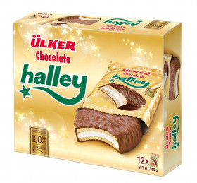 Печенье-сендвич Halley покр.молочн.шок.с маршмэллоу 240г 
