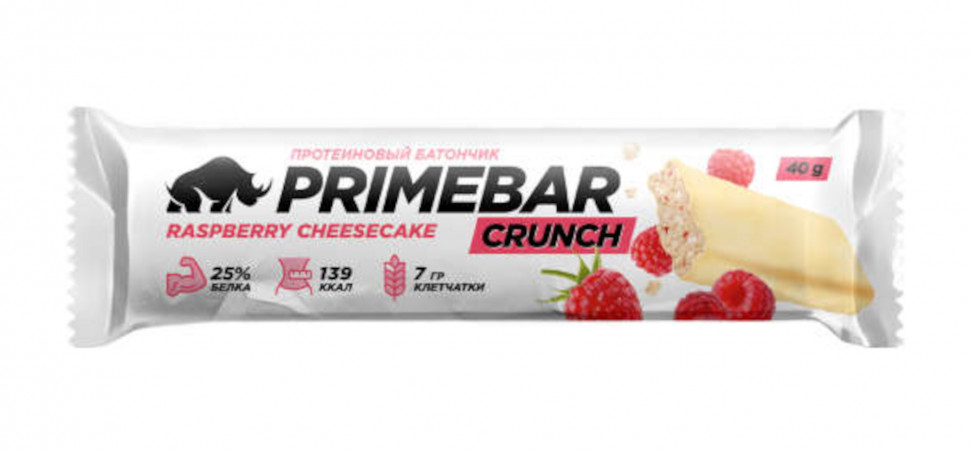 Батончик CRUNCH с содержанием протеина малиновый чизкейк 40г х 15шт