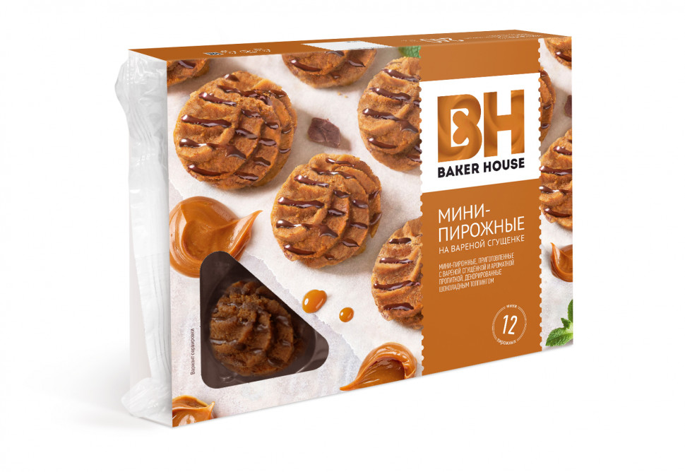 Мини-пирожные крошковые Baker House вареная сгущенка 240гр