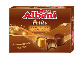 Шоколадные конфеты Albeni Petits с крем.нач. и крошками печенья 192гр 