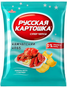 Чипсы Русская Картошка камчатский краб 110г х 10шт