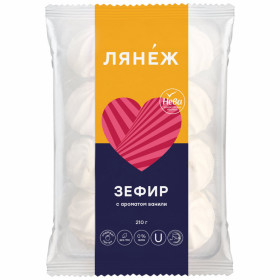 Зефир "Лянеж" с ароматом ванили  210 гр  