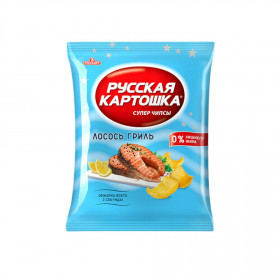 Чипсы Русская Картошка лосось гриль 110г х 10шт