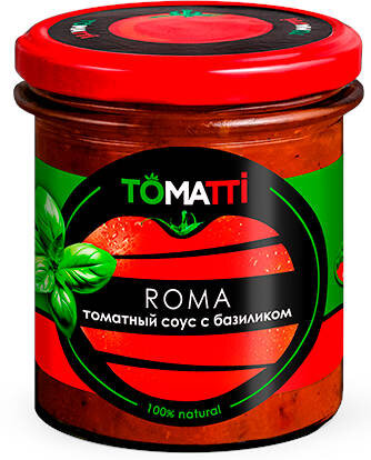 Соус томатный с базиликом  ROMA Tomatti  340 г