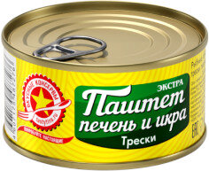 Паштет из печени и икры трески  120 г