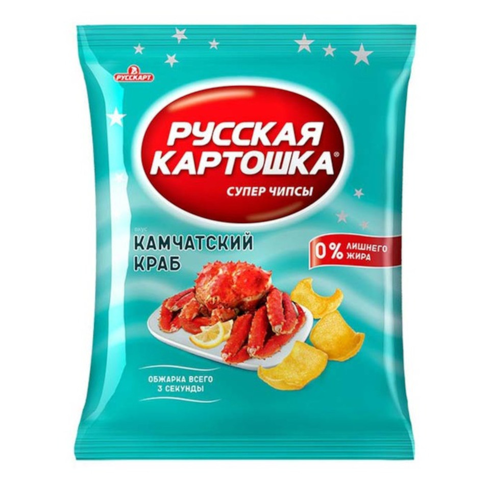 Чипсы Русская Картошка камчатский краб 200г х 6шт