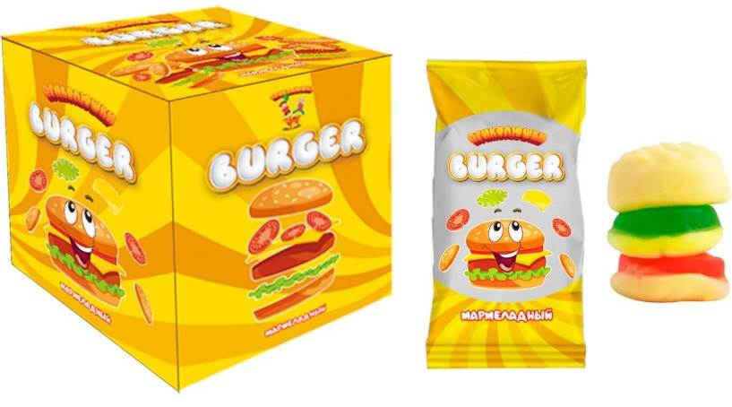 Мармелад жевательный BURGER  Приколюшки 18 г