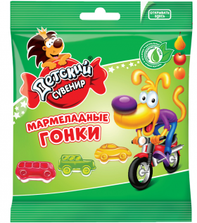 Мармелад Детский сувенир  гонки  70гр 