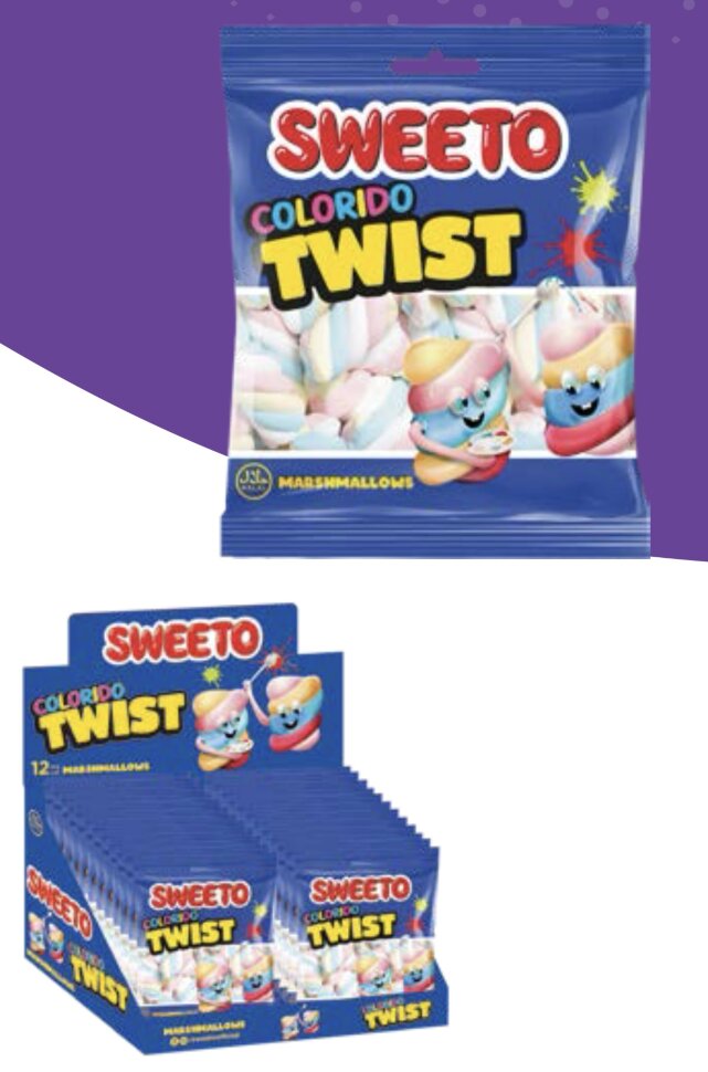 Маршмеллоу SWEETO Косичка 60гр х 12шт