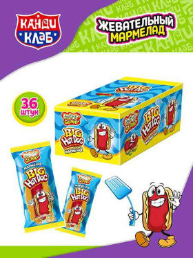 Мармелад Crazy Gummy Big Hot Dog 18 г