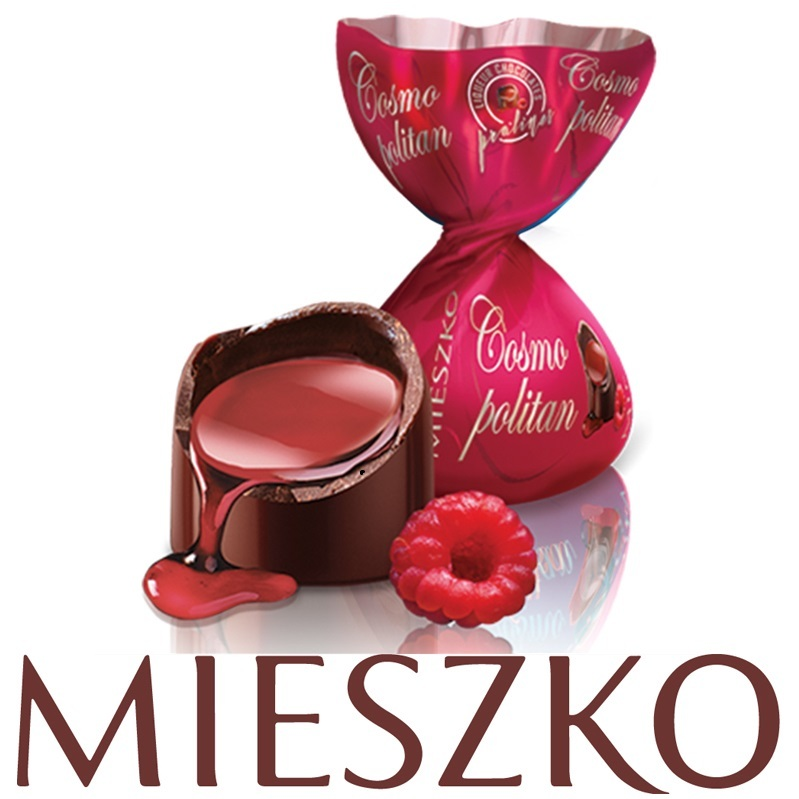 Шоколадные конфеты Mieszko Cosmopolitan Liquerus в темнном шоколаде со вкусом коктейля 2.5кг 