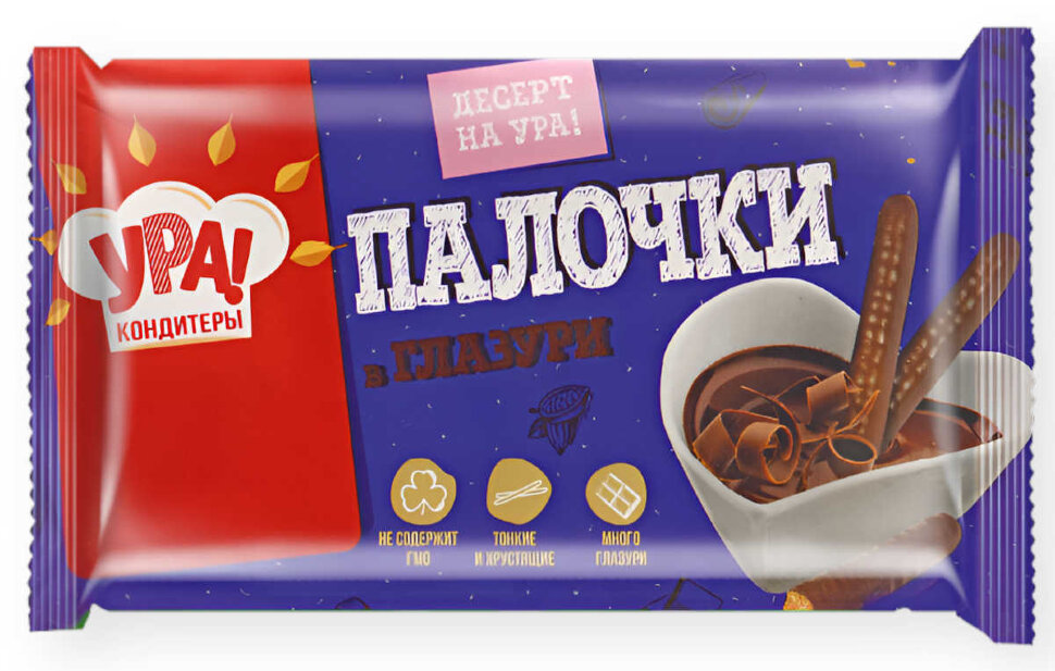Печенье сахарное Палочки в глазури 300 г