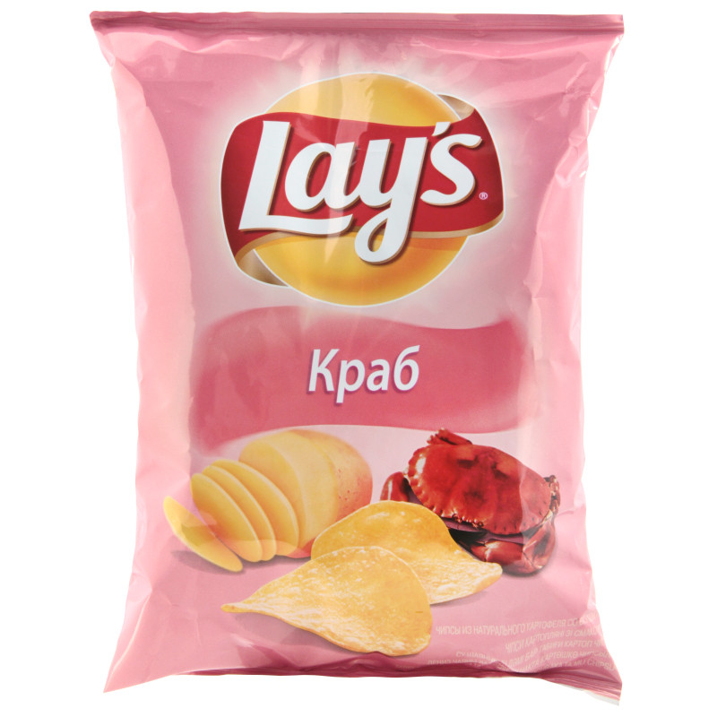 Чипсы Лейс  краб  90 гр.