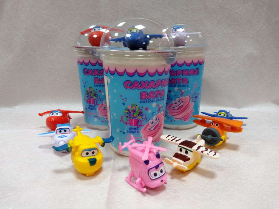 Сахарная вата "Cotton Candy"  с подарком "Микс 1" 20гр
