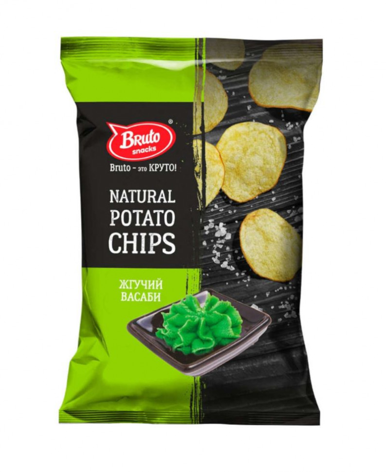 БРУТО Чипсы NPS со вкусом Васаби 150 гр