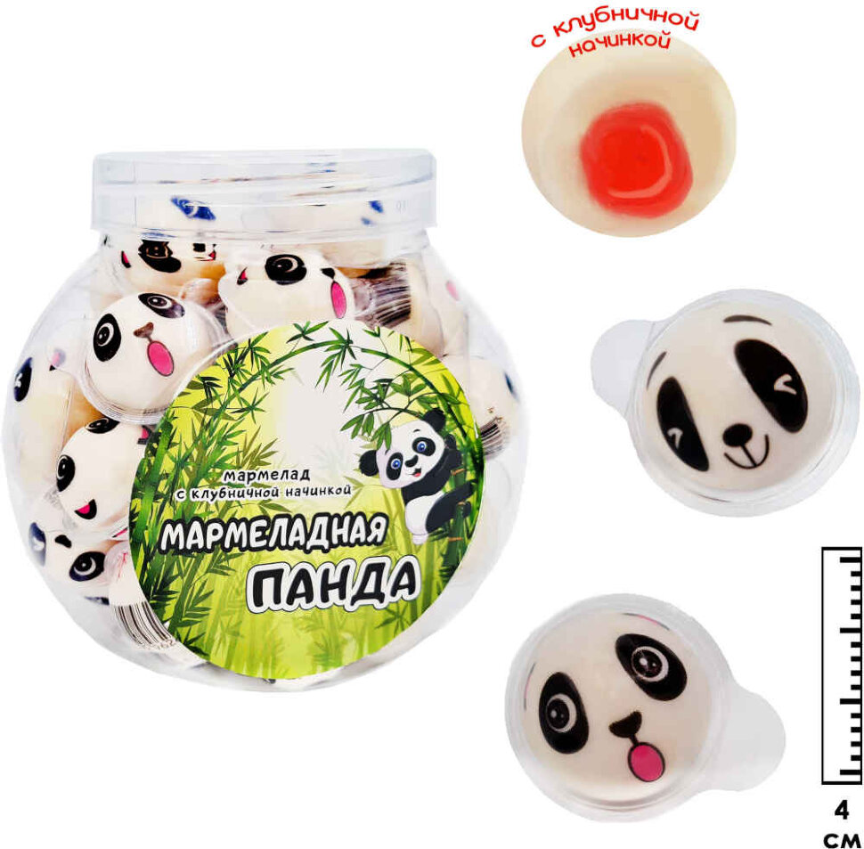 Жевательный мармелад Мармеладная Панда с начинкой 10 г