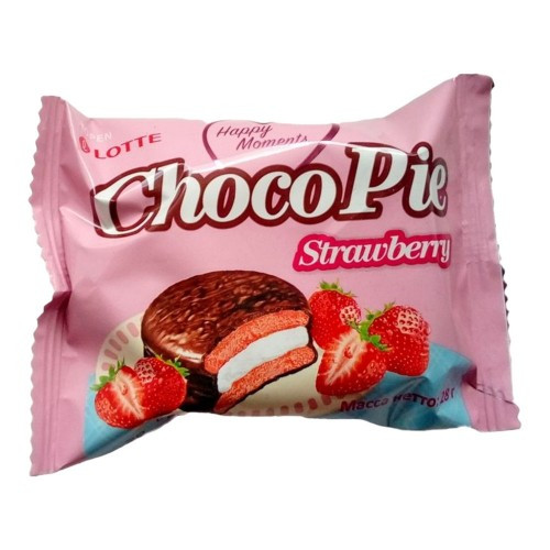 Печенье Лотте Lotte Choco Pie клубника 336 г
